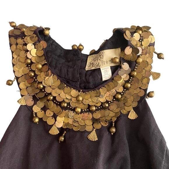 REMARK Statement Metal Coin Embellished Dress Size M - Picture 6 of 10